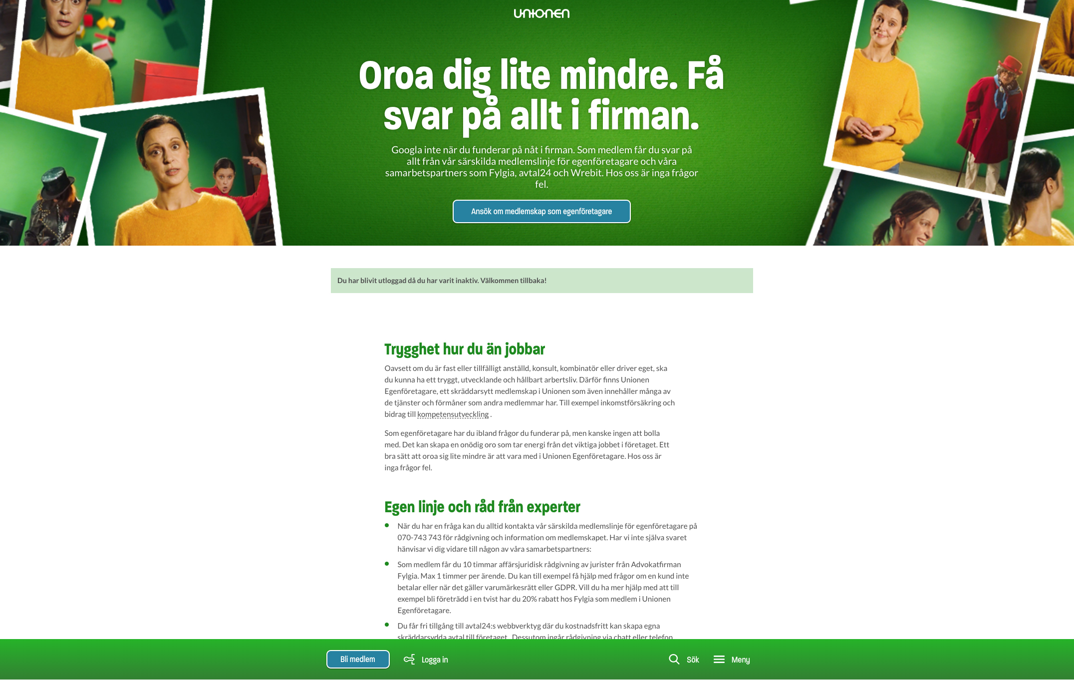 Kampanjsida för egetkampanj