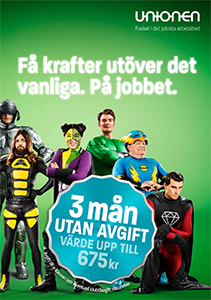 Värvningsbroschyr med superhjältar