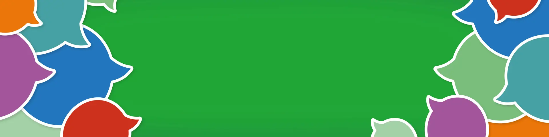 Bakgrundsbild med pratbubblor