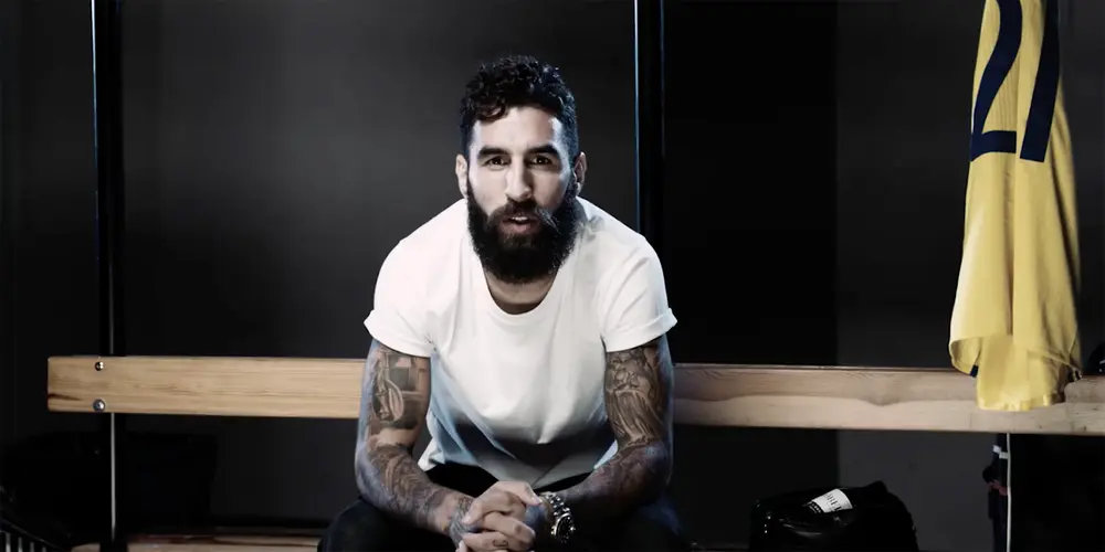 Jimmy Durmaz i Locker room talks kampanjfilm
