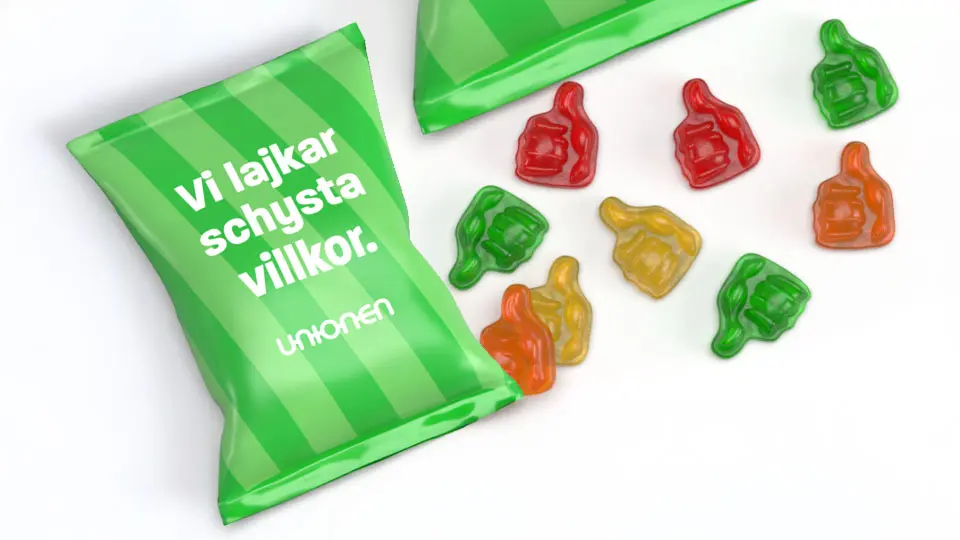 Bild på godis som kan beställas till tipspromenad