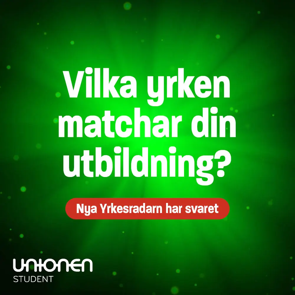 Text: Vilka yrken matchar din utbildning