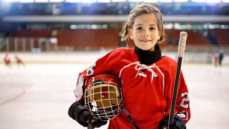 Ung hockeyspelare