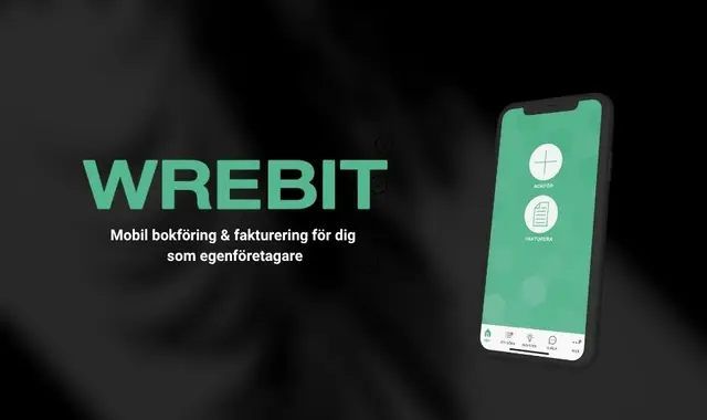 Wrebit: Bokföring och fakturering i mobilen. Rabatt för dig som medlem i Unionen Egenföretagare
