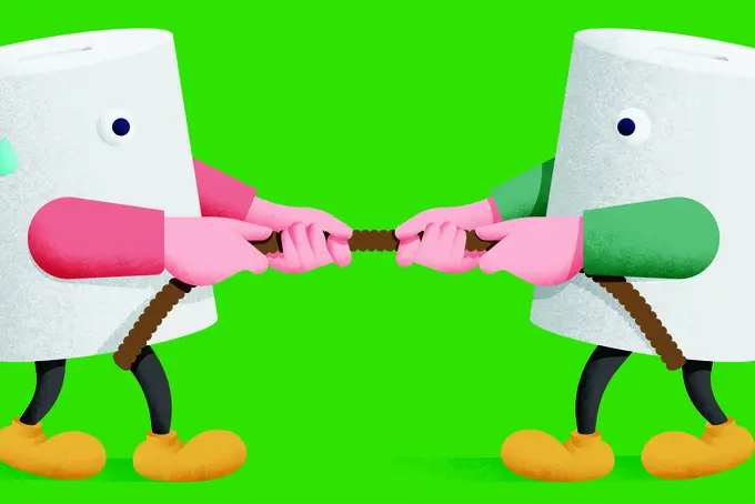 Tuffare konkurrens mellan insamlingsorganisationer