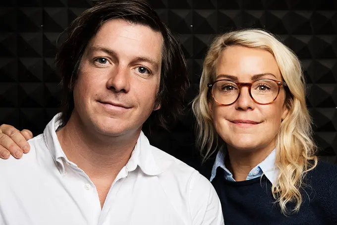 Mellanchefer emellan, tv Jonas Mosskin, th Karin Adelsköld, foto: Moa Karlberg