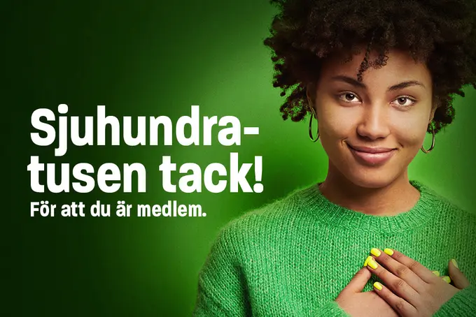 Kampanjbild Unionens tackkampanj