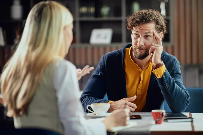 Foto för att illustrera det svåra samtalet