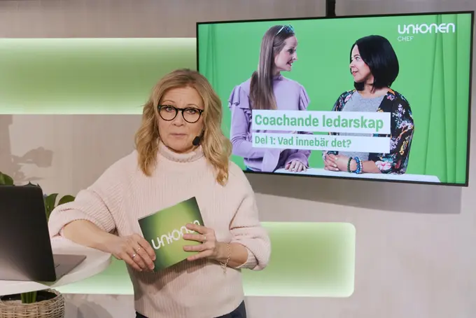 Bild från del ett av föreläsningen Coachande ledarskap