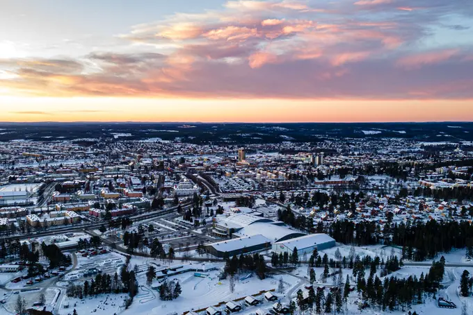 Fotografi över staden