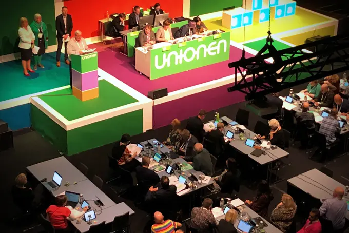 Fotografi på en pågående Unionenkongress