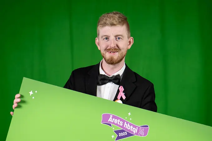 David Zaar är vinnare av priset Årets hbtqi