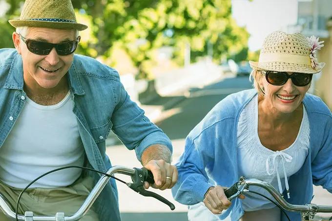 cyklande flexpensionärer