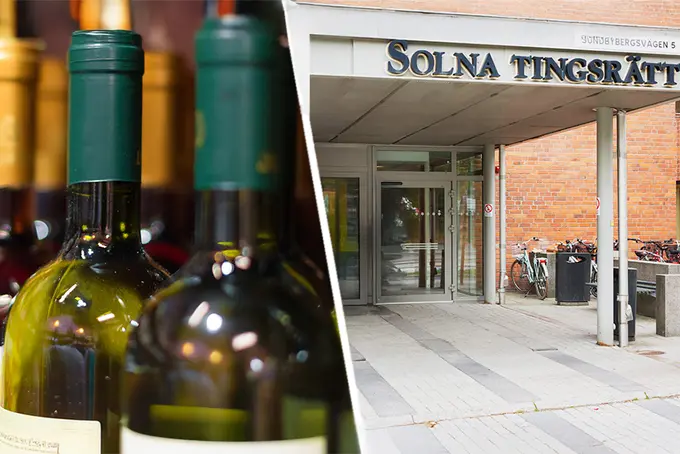 Vinflaskor, Solna Tingsrätt, Unionen, rättshjälp, kvittning