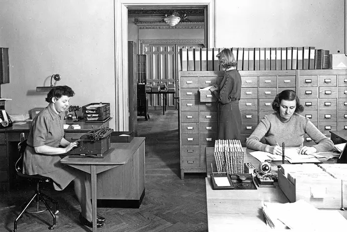 Arkivbild ca 60-tal - Sif-kansliet på Scheelegatan