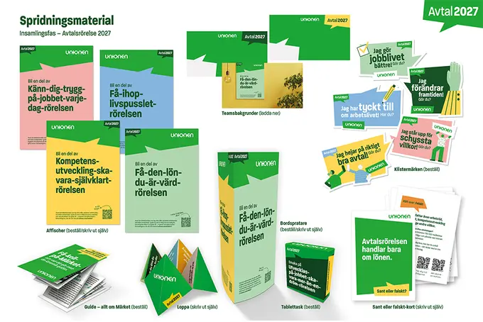 Bild över material att beställa för avtal 2027