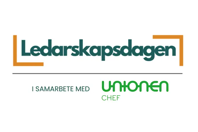 Logotyper för ledarskapsdagen och Unionen Chef