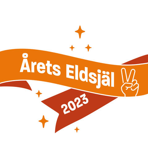 Banderoll med texten "Årets Eldsjäl 2023"