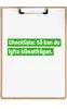 Bild på checklista