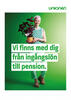 Affisch: Vi finns med dig från ingångslön till pension