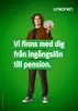 Affisch: Vi finns med från ingångslön till pension